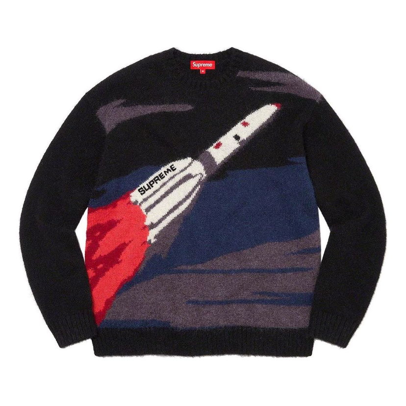 Sweater Supreme Rocket Knit Sweater Sort | SUP-FW22-727