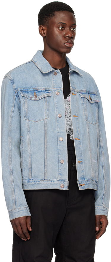 Jakke We11done We11done Embroidered Denim Jacket Blå | WD-DJ1-24-367-U-IC, 1