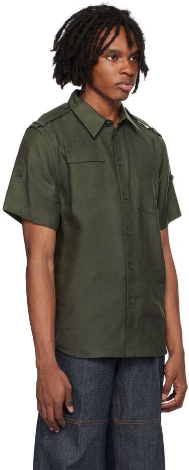 Skjorte Helmut Lang Helmut Lang Epaulet Shirt Grøn | O04HM505, 1