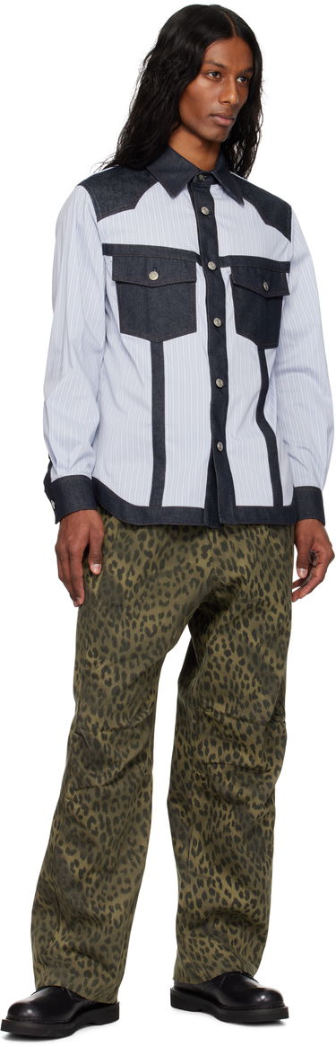 Skjorte Andersson Bell Andersson Bell Denim & Stripe Shirt Blå | atb1274m, 3