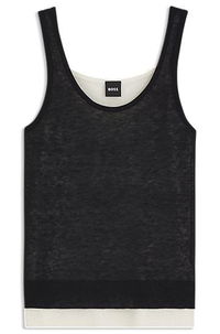 BOSS Layered Knit Vest Top