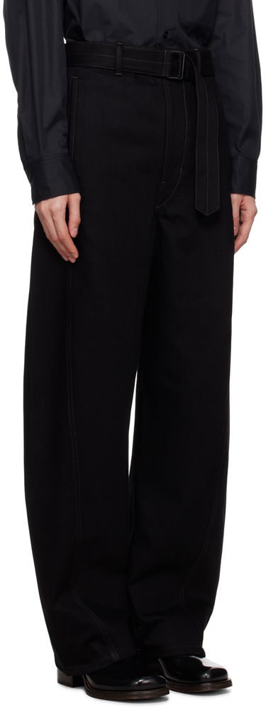 Cargo bukser LEMAIRE Lemaire Twisted Belt Trousers Sort | PA326 LD1000, 4