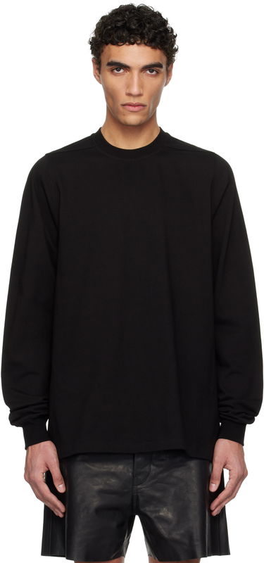 Sweater Rick Owens Rick Owens Hollywood Short Crewneck Long Sleeve Sweatshirt Sort | RU01E5277 BA, 0