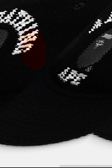 Kasket BAPE College Wool Cap Sort | 001CPK801001M BLK, 3