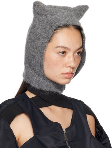 Tørklæde Coperni Coperni Knitted Horn Balaclava Grå | COPSA06Y3005, 1