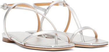 Skopleje Aeyde Aeyde Ella Leather Toe-Post Sandals Metalisk | A11-FS-BERS8MFL-0121-920-007, 3