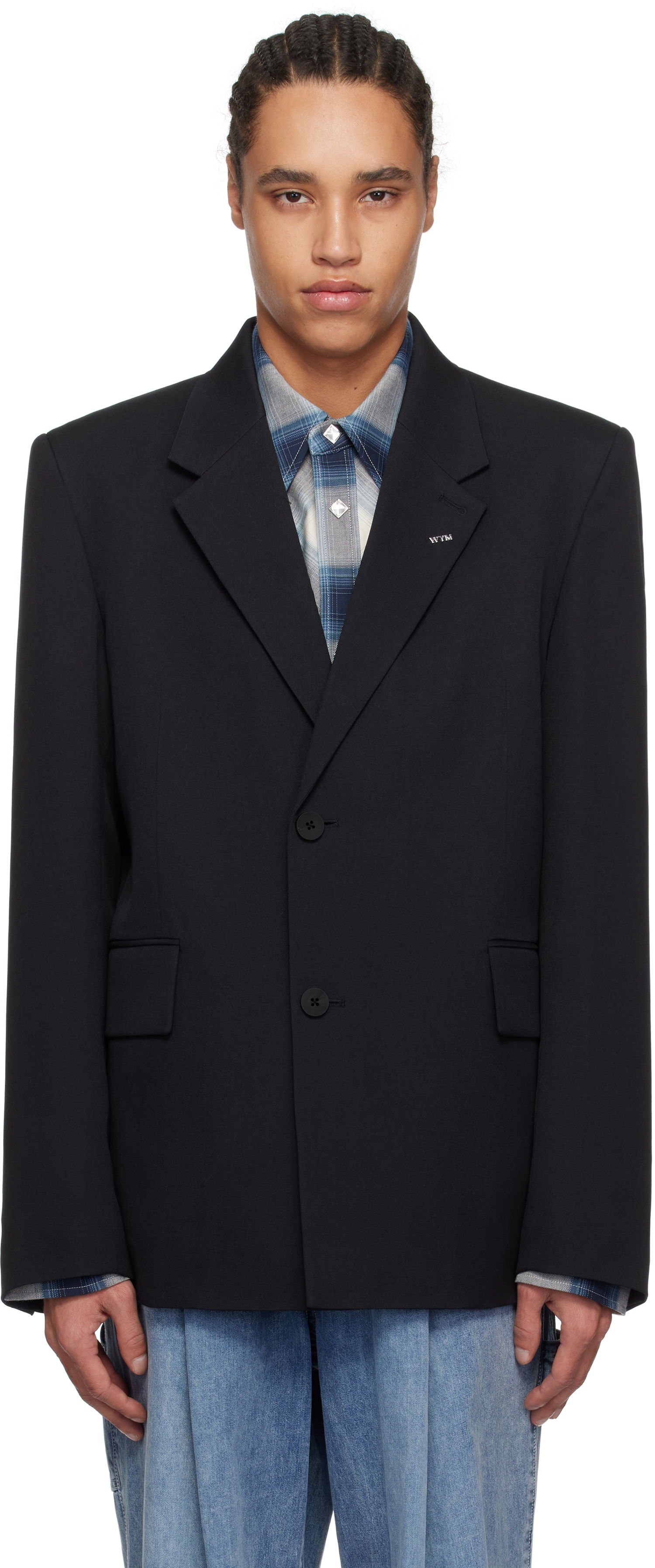 Jakke WOOYOUNGMI Wooyoungmi Single-Breasted Wool Blazer Sort | W251CJ01, 0