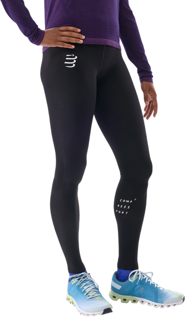 Leggings Compressport Under Control Full Tights Leggings Sort | atiw1999000l, 0