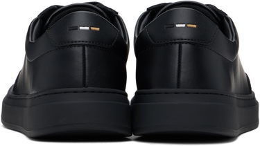 Sneakers og sko BOSS BOSS Coated-Leather Logo Sort | 50536504, 1