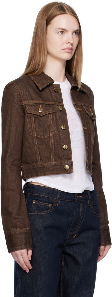 Jakke Ksubi Ksubi Slim Denim Trucker Jacket Brun | WFA25JK012, 1