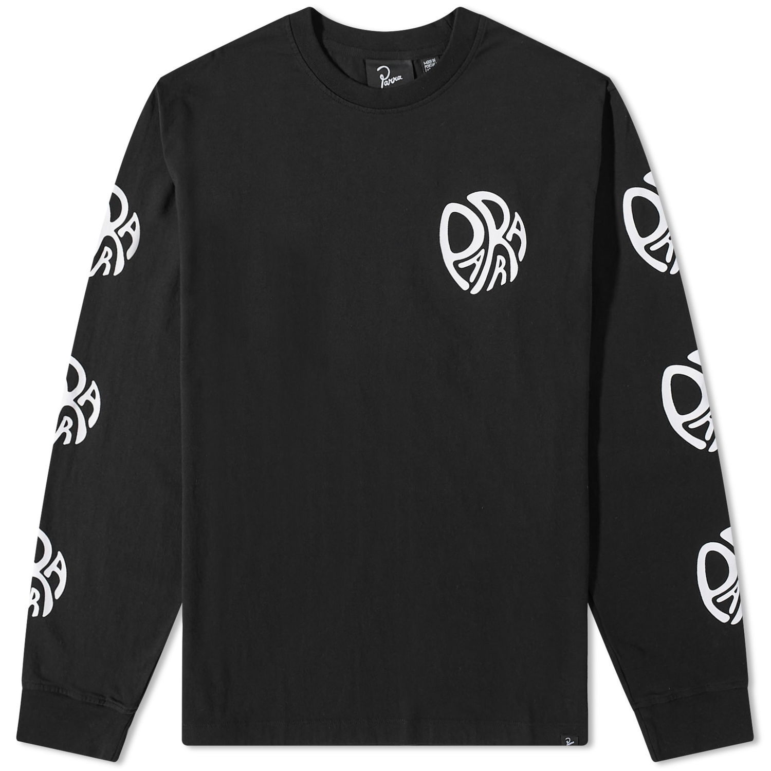 T-shirt By Parra Long Sleeve Circle Tweak Logo Tee Sort | 49311-NLK, 0