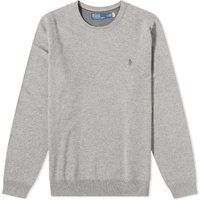 Sweatshirt Polo by Ralph Lauren Polo Ralph Lauren Men's Lambswool Crew Knit Fawn Grey Heather Grå | 710876714007, 1