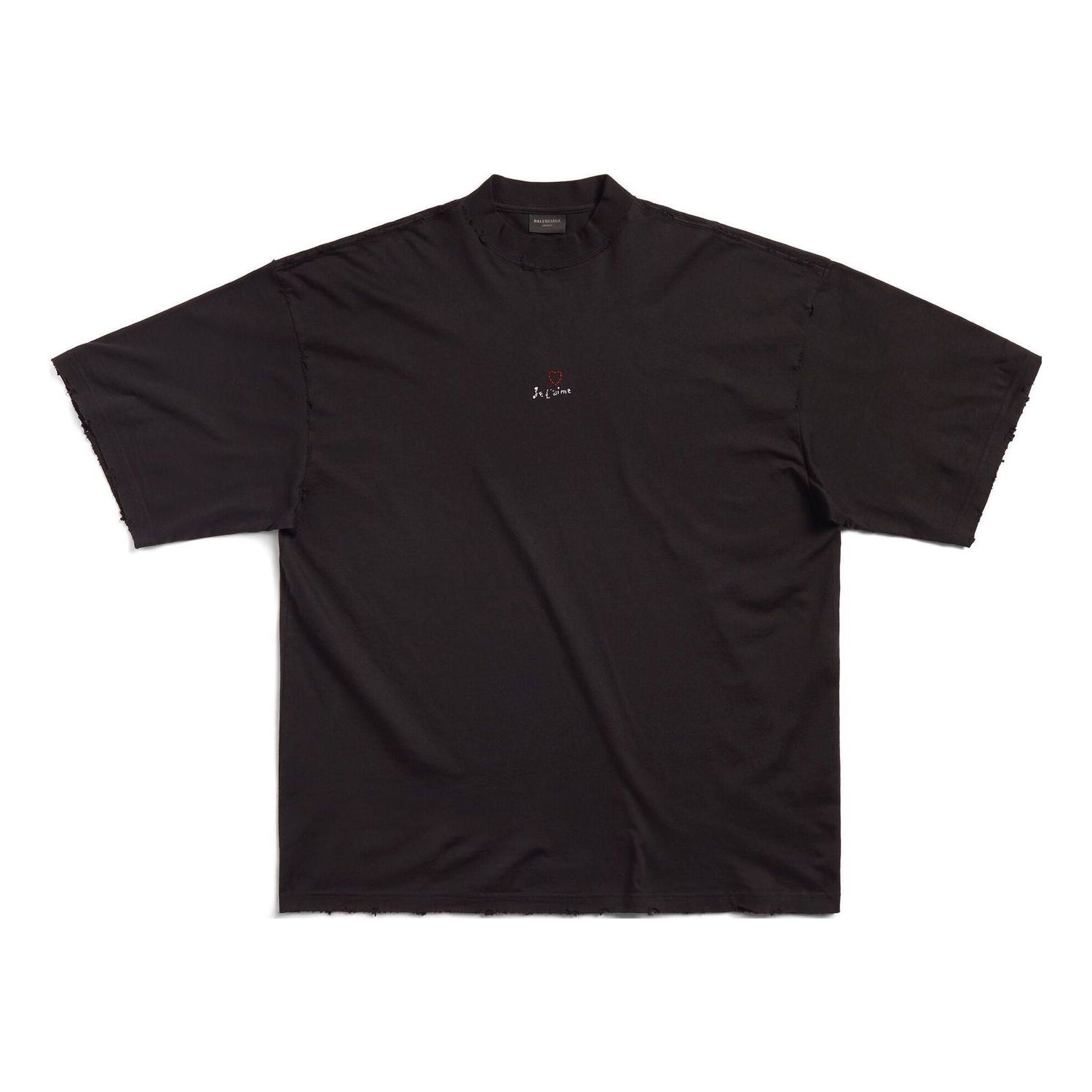 T-shirt Balenciaga Large Fit T-Shirt Sort | 744439TOVM79070, 0