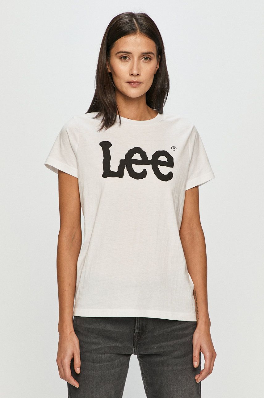 T-shirt Lee Tee Hvid | L42UER12, 0