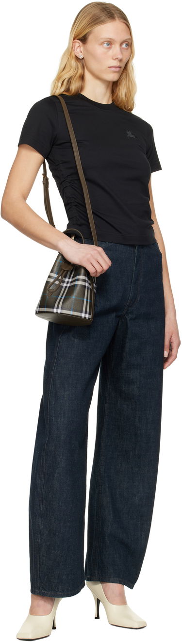 Håndtaske Burberry Burberry Mini Check Bucket Bag Grøn | 8108303, 3