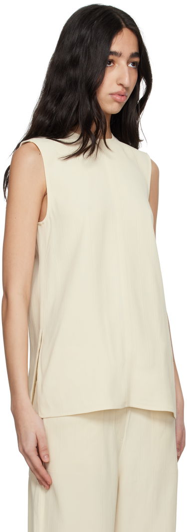 Tanktop TOTEME TOTEME Women's Sleeveless Knit Top Beige | 252-WRT0508-FB0192, 1