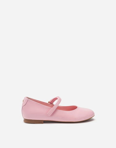 Sneakers og sko Dolce & Gabbana Leather Mary Jane Ballet Flats Lyserød | D10699A132880416, 0
