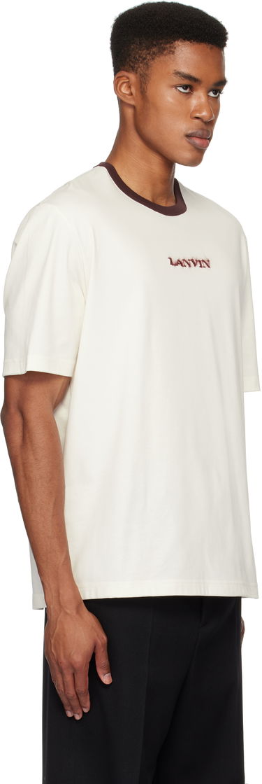 T-shirt LANVIN Lanvin Mohair Logo T-Shirt Hvid | RM-TS0032-J154-H24, 1