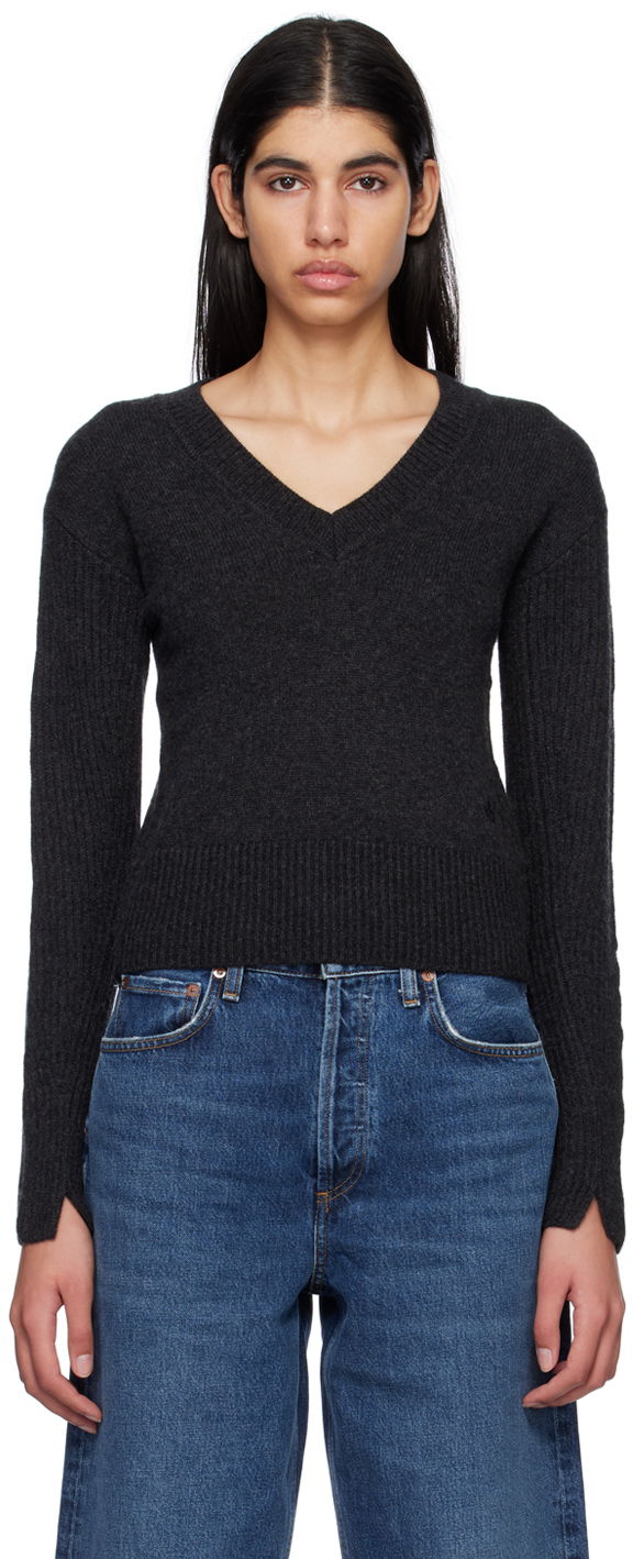 Sweater rag & bone Pierce V-Neck Sweater Grå | WAS22HS029CA29