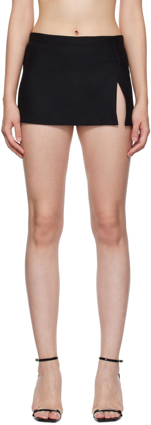Nederdel Miaou Miaou Micro Miniskirt Sort | 4012-CL-BLK