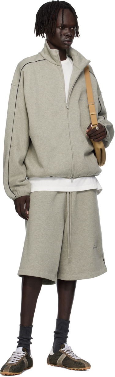 Jakke Fear of God Fear of God ESSENTIALS Modern Fit Fleece Track Jacket Grå | 202SP256895F, 3