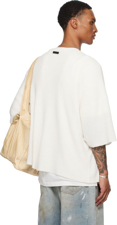 T-shirt Fear of God Fear of God ESSENTIALS Waffle Short Sleeve T-Shirt Hvid | 192SP256154F, 2