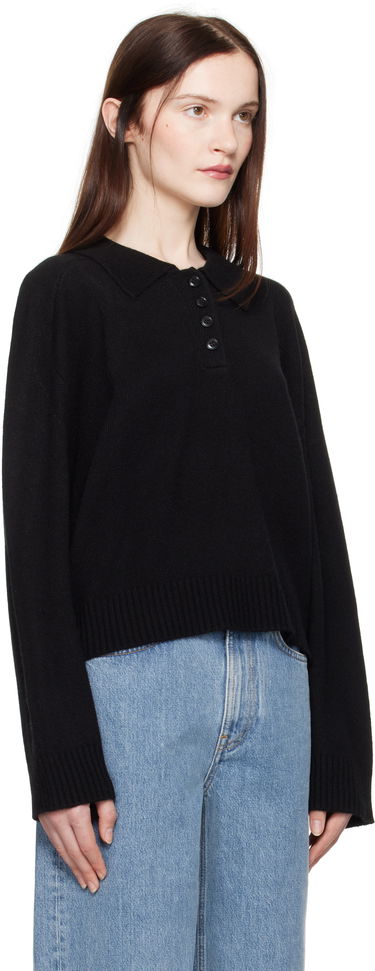 Sweater Loulou de Saison Loulou de Saison Homere Polo Sweater Beige | HOMERE, 4