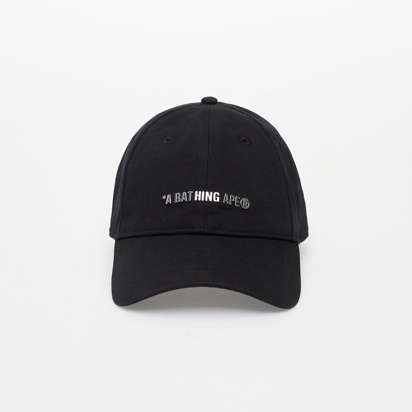 Kasket BAPE A BATHING APE Metal Logo Pin Cap Black Sort | 001CPK301307M BLK