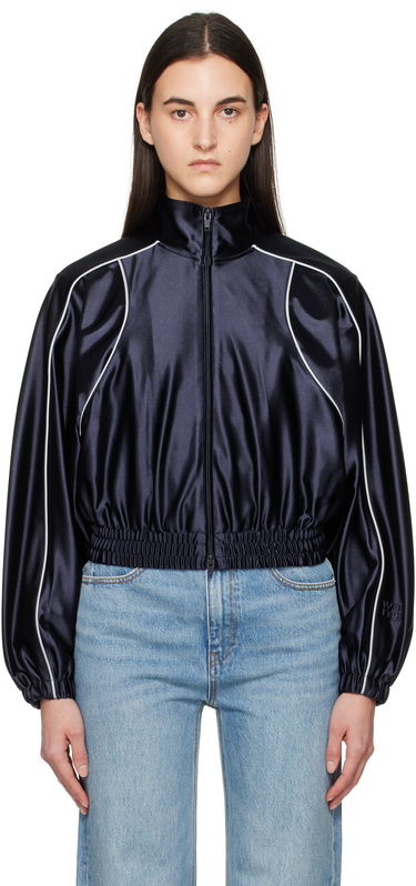 Bomberjakke Alexander Wang Alexanderwang.t Deconstructed Track Jacket Mørkeblå | 4CC1252110, 0