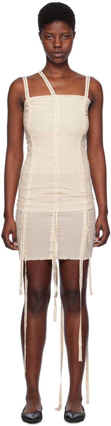 Kjole Baserange Strap Tank Top Dress Beige | TOHS-RB-SP24