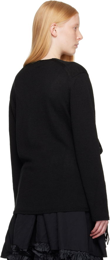 Sweater Comme des Garçons Homme Plus Acrylic Wool Jersey Knot Sweater Sort | PO-N001-051, 2