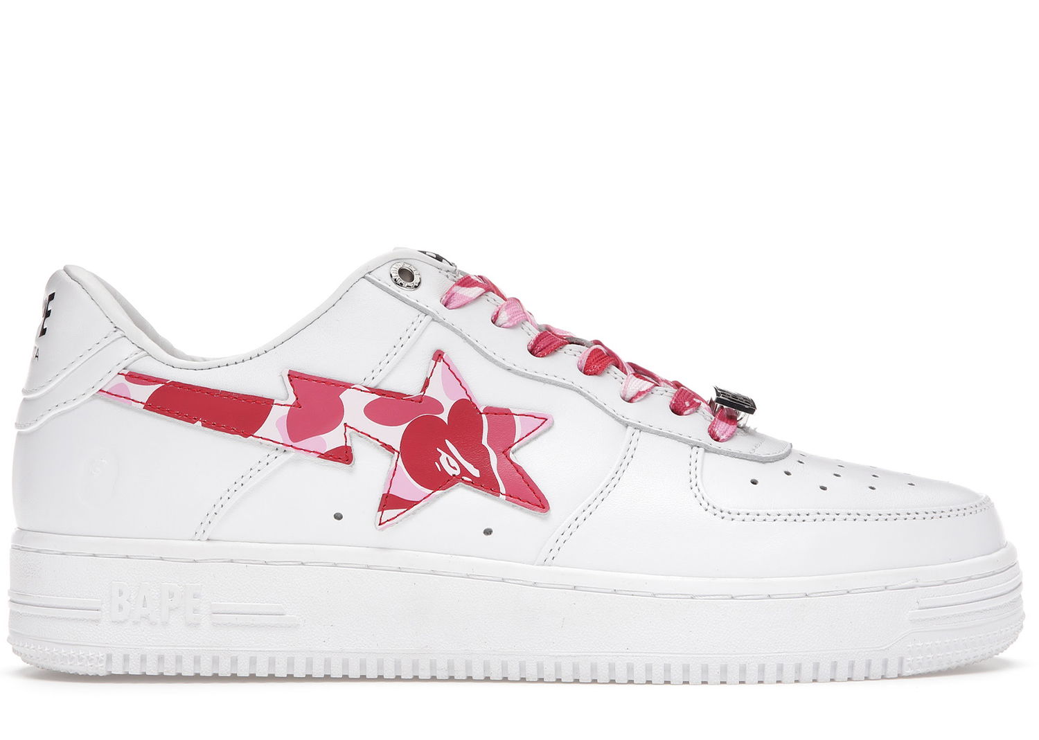 Sneakers og sko BAPE Bape Sta Low 2021 "White ABC Camo Pink" Hvid | 1H20191045-PNK, 0