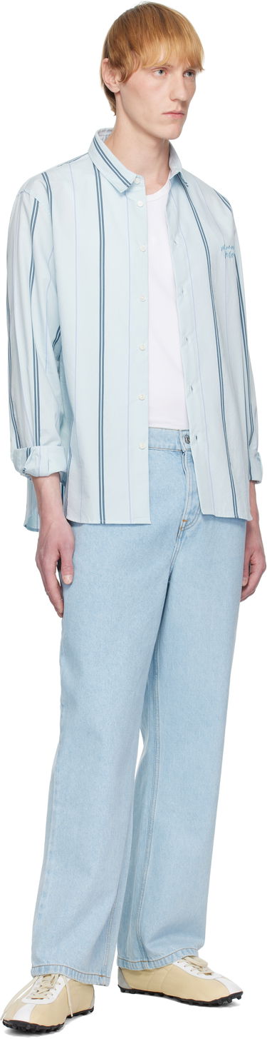 Jeans MAISON KITSUNÉ Maison Kitsuné Relaxed Jeans Blå | OM01105WD4009, 3