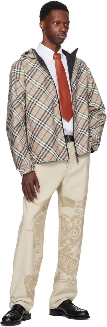 Jakke Burberry Burberry Check Reversible Jacket Beige | 8110290, 4