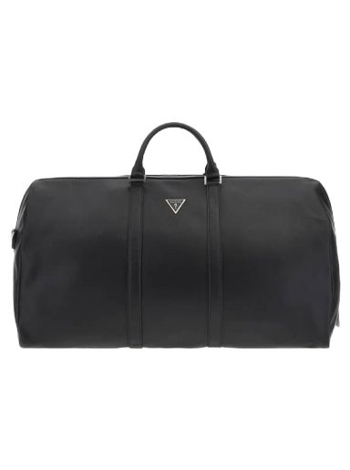 Håndtaske GUESS Pisa Saffiano Weekender Bag Sort | TMECSAP3135