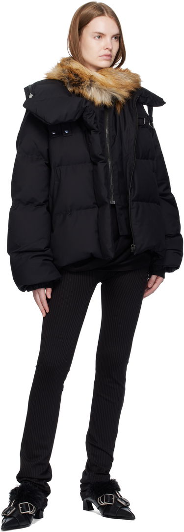 Puffer jakke Ottolinger Ottolinger Deconstructed Double Zip Down Puffer Jacket Sort | 109-702609-01, 3