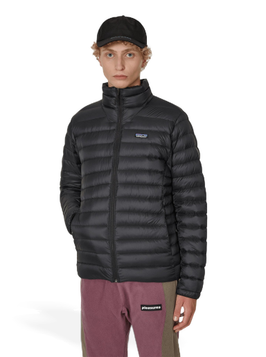 Puffer jakke Patagonia Down Sweater Jacket Sort | 84675-BLK