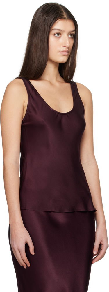 Tanktop Anine Bing Anine Bing Lea Silk Tank Top Bourgogne | A-07-0839-RED15, 1