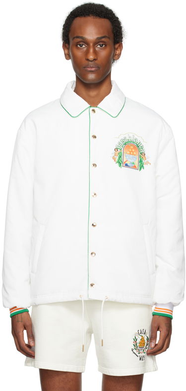 Jakke Casablanca Printed Jacket Hvid | MPS24-JK-142-01, 0