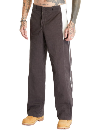 Bukser HERON PRESTON Vintage Wash Canvas Trousers Brun | HMCG010F23FAB0036000