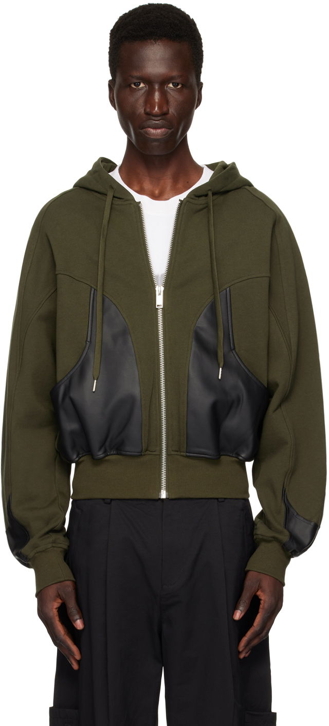 Sweatshirt Han Kjøbenhavn Han Kjobenhavn Relaxed Fit Zip Up Hoodie Grøn | M-134045