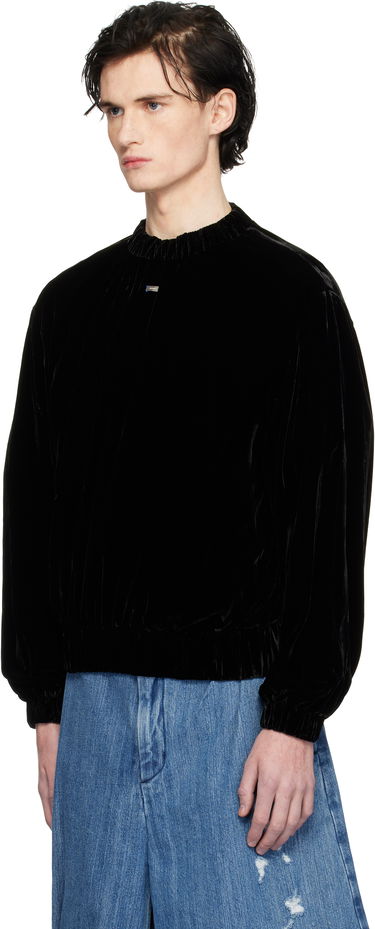 Sweatshirt ADER ERROR Velvet Relaxed Fit Sweatshirt Sort | BN01FWSW0101BK, 3
