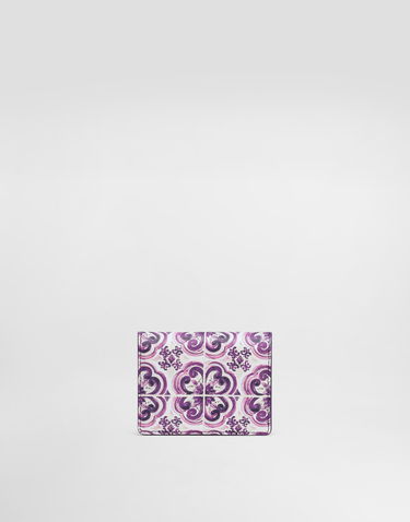 Tegnebog Dolce & Gabbana Dolce & Gabbana Calfskin Continental Wallet with Majolica Print Lilla | BI1211AO026I03TN, 2