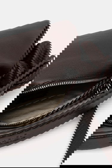Håndtaske KENZO Kenzo Knotted Leather Shoulder Bag Brun | FE62SA818L01, 4