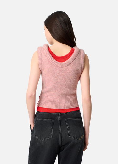 Vest AXEL ARIGATO Ana Fluffy Sleeveless Knitted Vest Lyserød | A3357001, 3