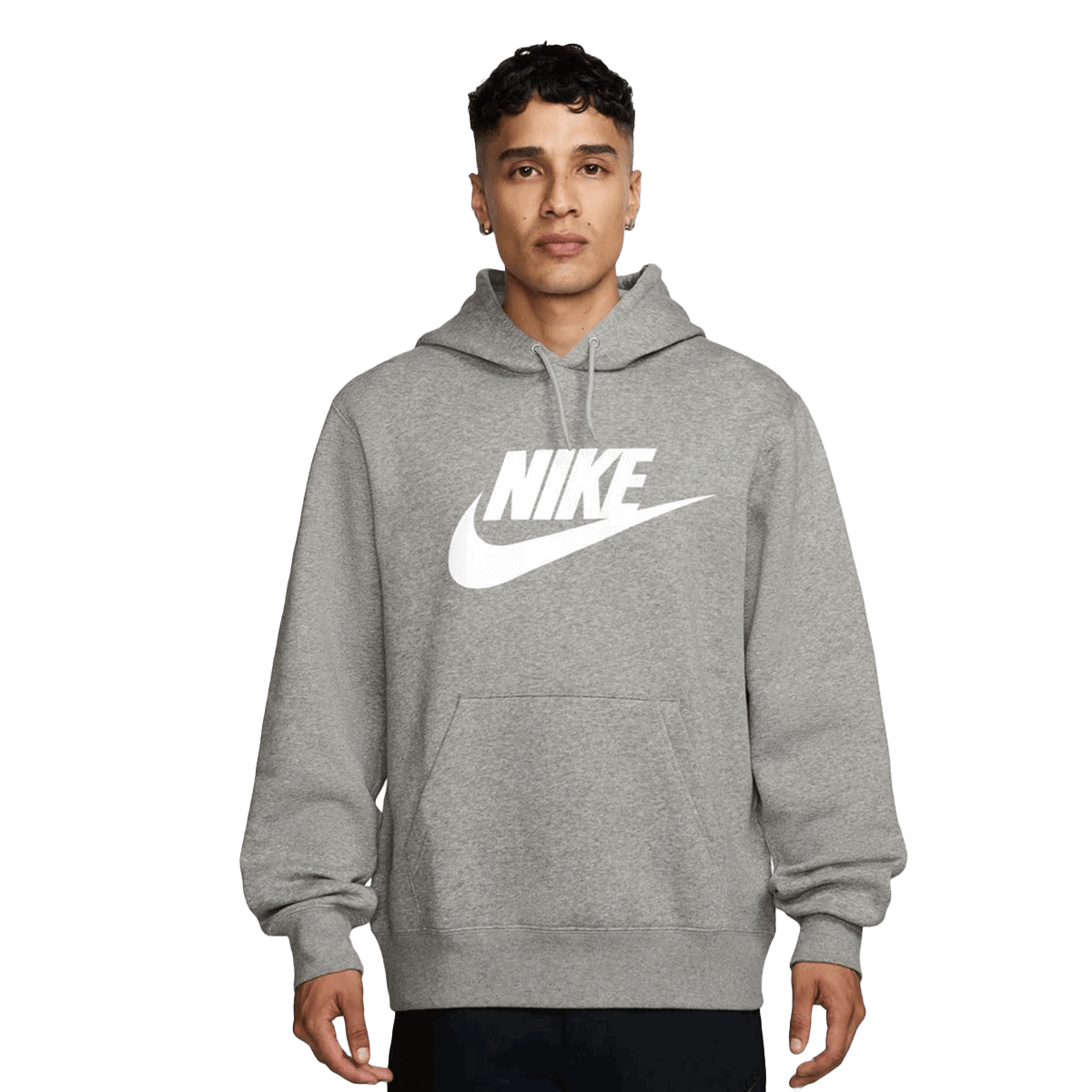 Sweatshirt Nike Club Graphic Pullover Hoodie Grå | FN3868-063, 0