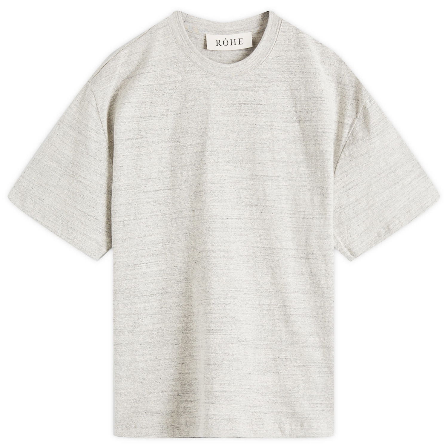 T-shirt Róhe Róhe Mouliné T-Shirt, Size Large Grå | 314-22-019, 1