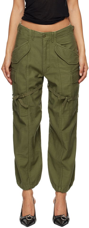 Cargo bukser R13 R13 Cropped Cargo Trousers Grøn | R13WR320-D091A, 0