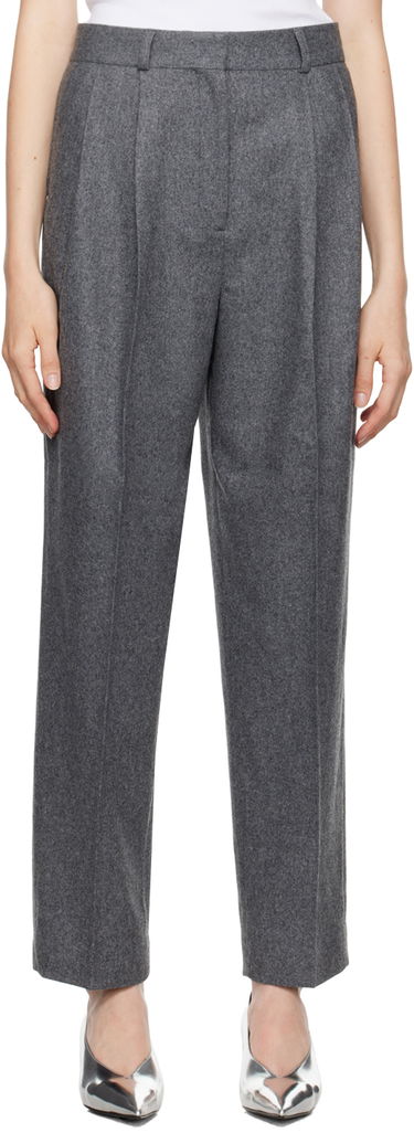 Bukser TOTEME Double-Pleated Tailored Trousers Grå | 244-WRB847-FB0024, 0