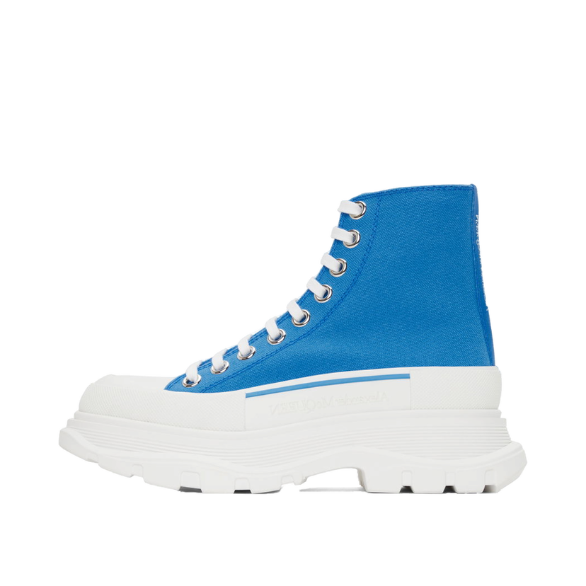 Sneakers og sko Alexander McQueen Tread Slick Platform High Sneakers Blå | 611706 W4MV2